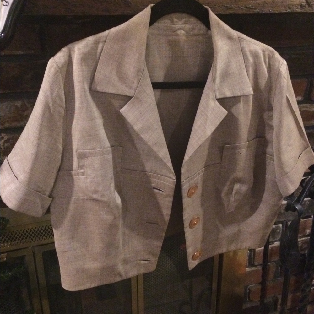✨ marvelous Mrs Mazel 2 piece Dress, jacket Linen beige